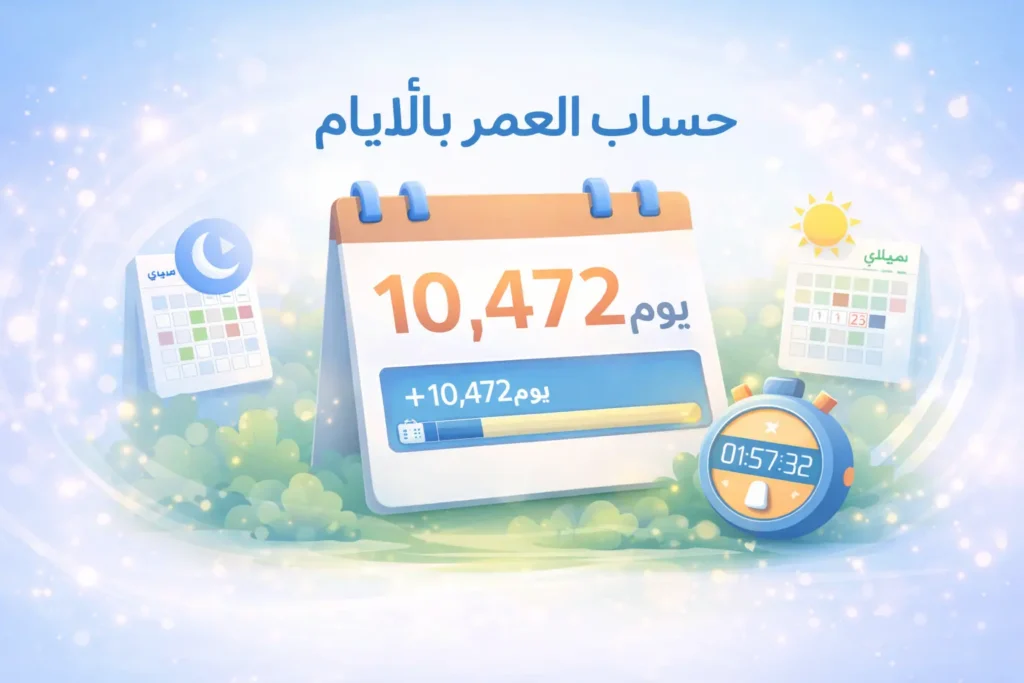 حساب العمر بالأيام